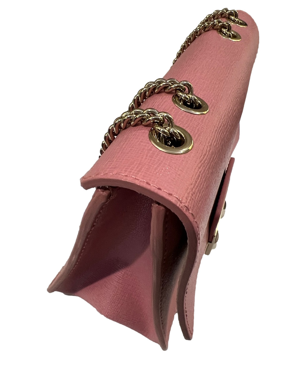 Furla Metropolis Pink Leather Crossbody Shoulder Bag EUC - Picture 13 of 16
